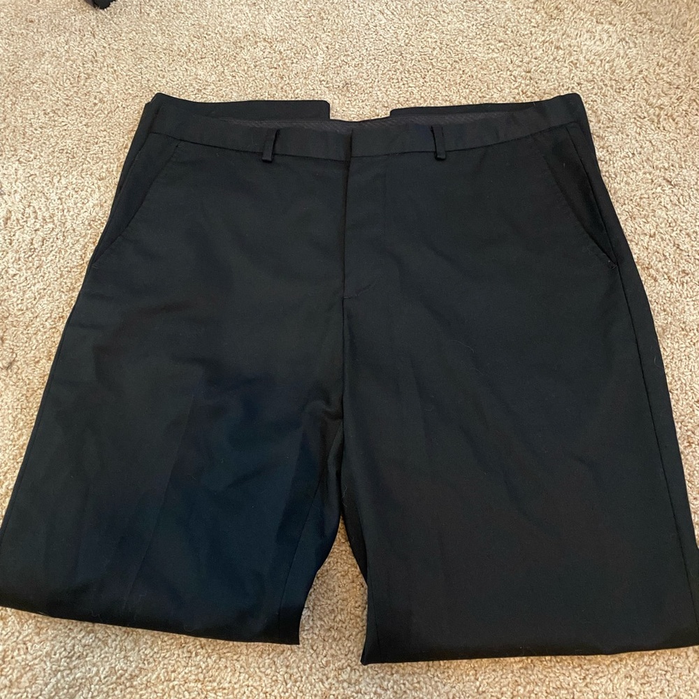 Mens Calvin Klein black dress pants 34/32